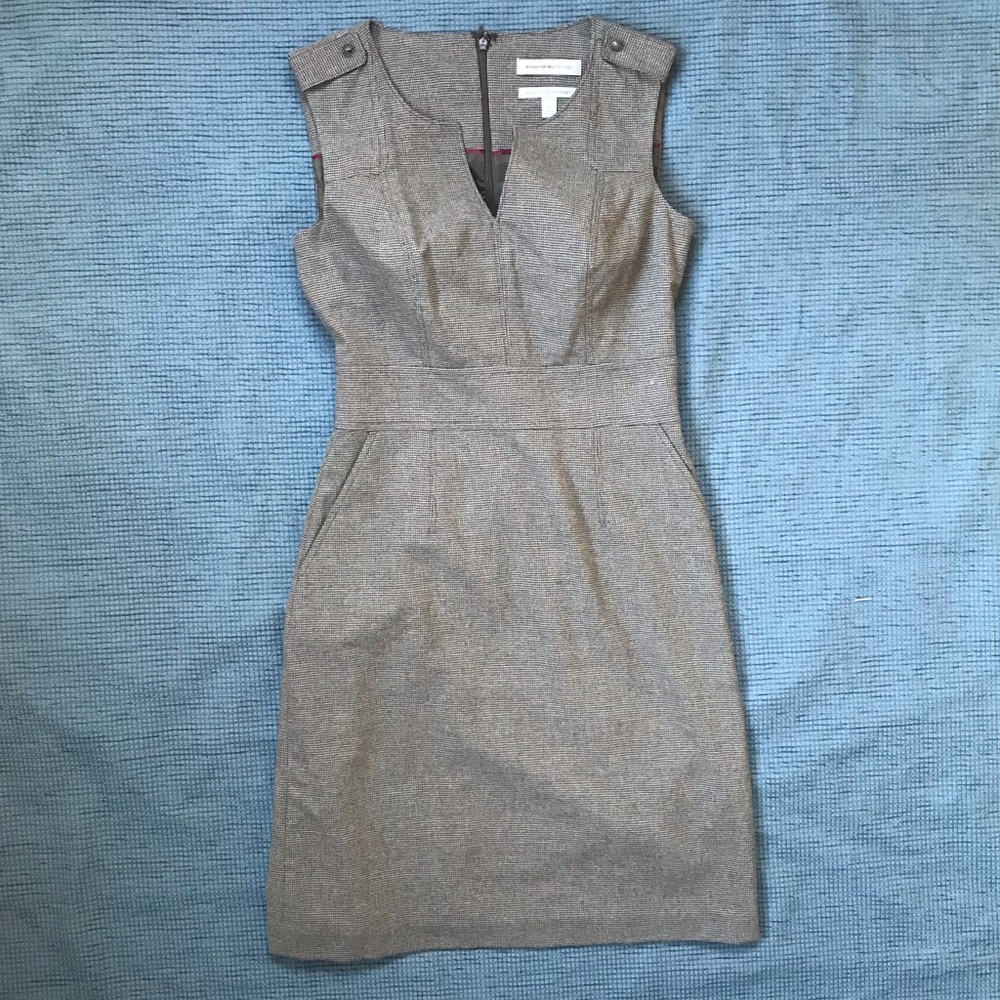 Banana Republic Houndstooth Military Sheath Dress